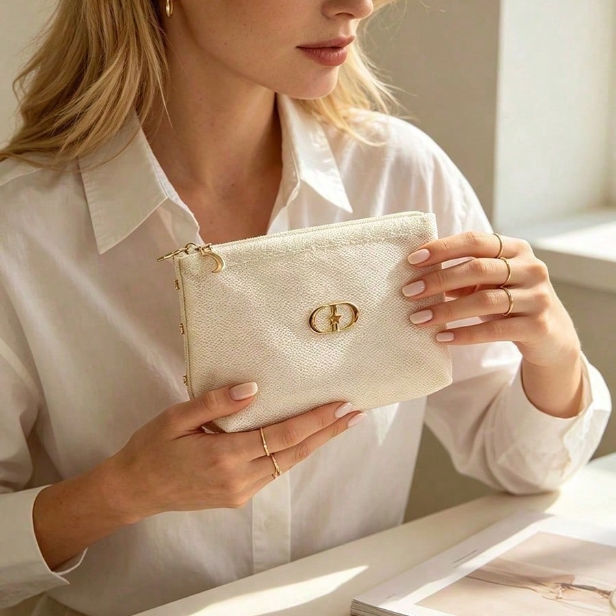 DIOR Weiße Transparente Netz-K – Luxury Bags Dior Bewertung und Preis