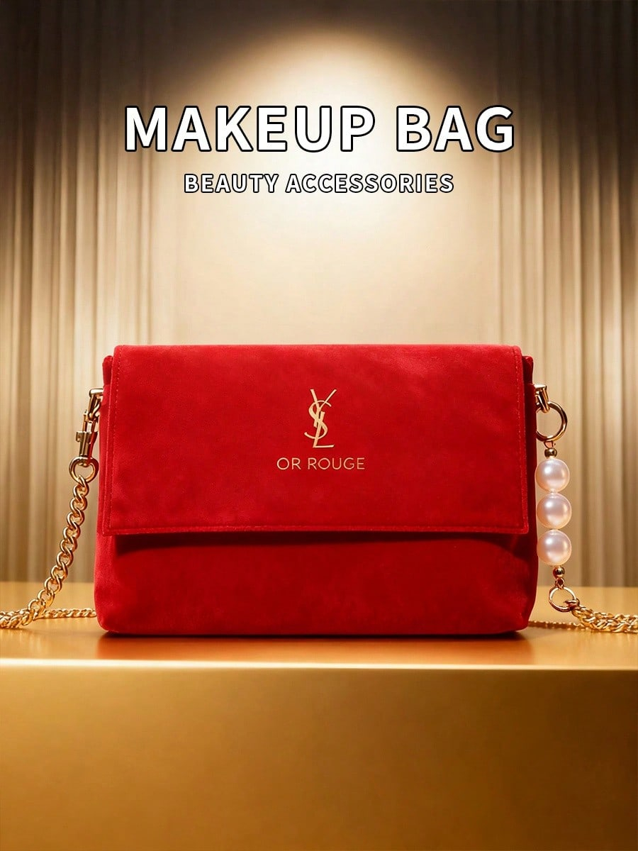 YSL Red Velvet DIY Make-up-Tas – Women Luxury Bags Ysl Bewertung und Preis