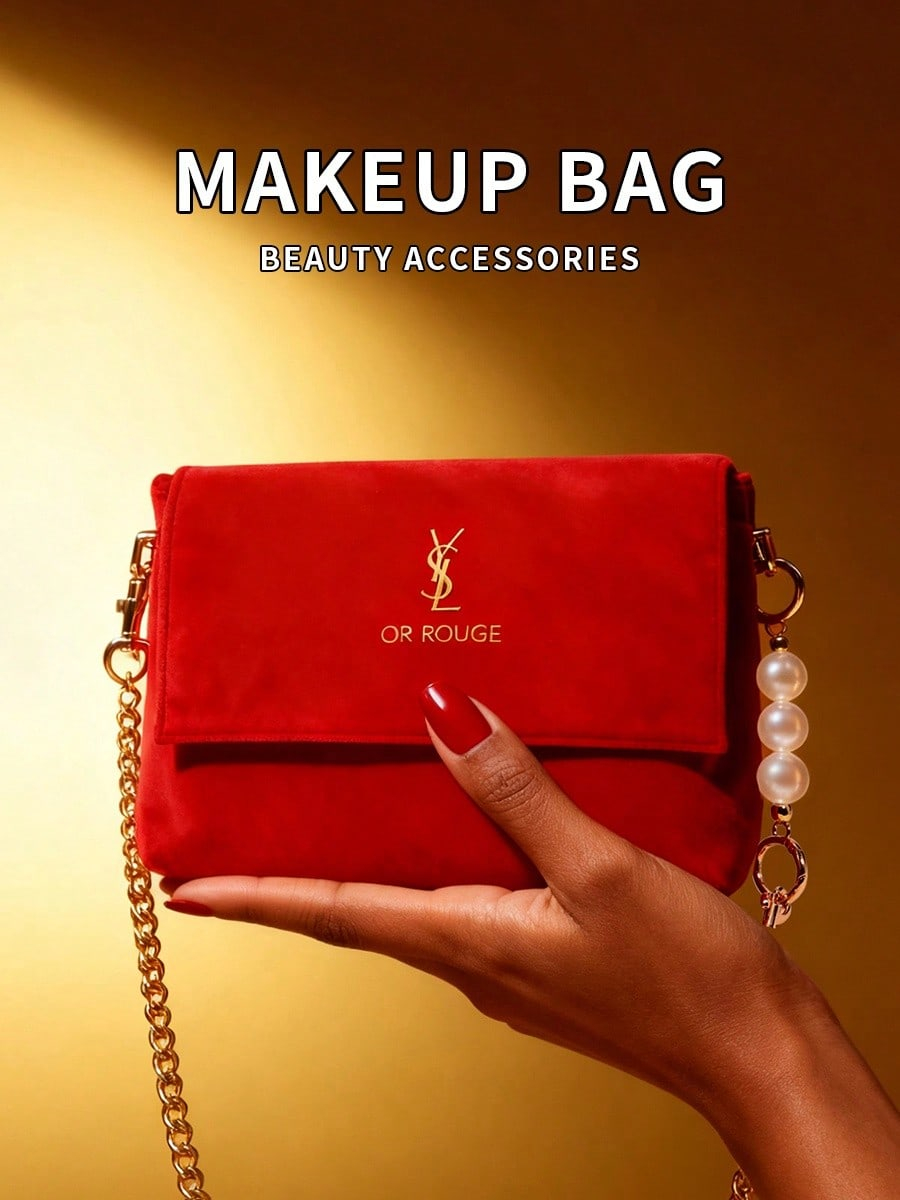 YSL Red Velvet DIY Make-up-Tas – Women Luxury Bags Ysl Bewertung und Preis
