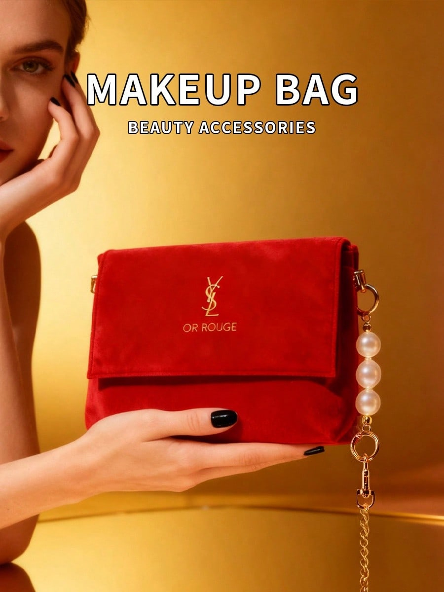 YSL Red Velvet DIY Make-up-Tas – Women Luxury Bags Ysl Bewertung und Preis