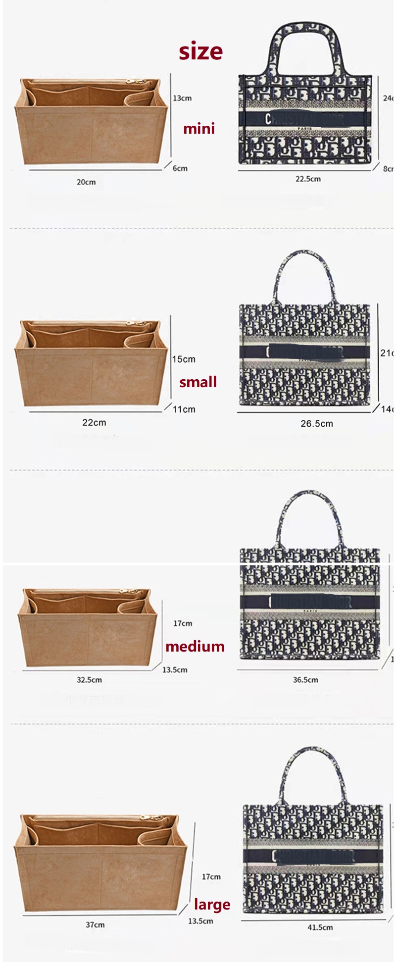 Kosmetiktasche für Dior Book T – Luxury Bags Dior Bewertung und Preis
