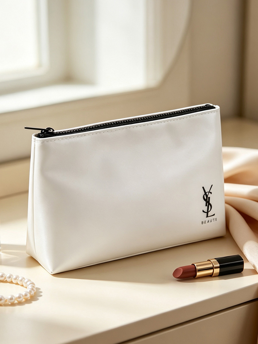 YSL DIY Weiße Leder-Kosmetikta – Women Luxury Bags Ysl Bewertung und Preis
